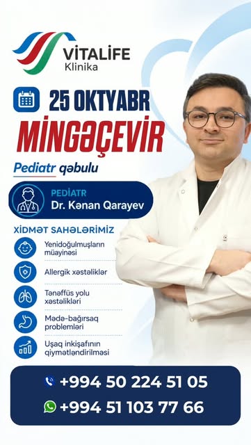 Mingəçevirdə pediatr qəbulu haqqında paylaşım